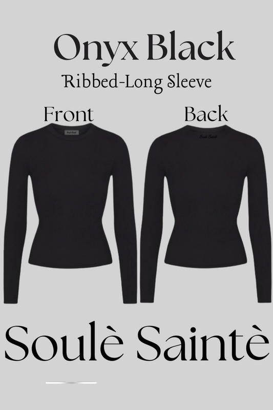 Long-Sleeve Ribbed Top