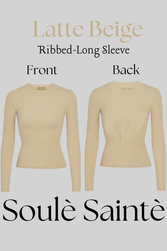 Long-Sleeve Ribbed Top