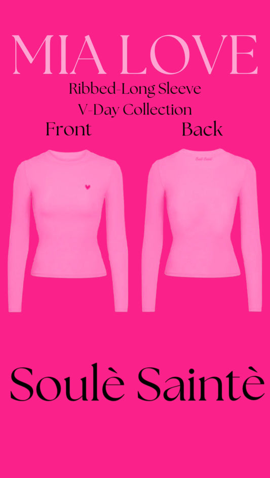 Long-Sleeve Ribbed Top